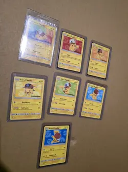NM/LP - Pokemon Ash's Pikachu I Choose You Movie Promo Set COMPLETE SM108-SM114 - Image 1