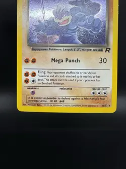 Pokemon TCG Dark Machamp Team Rocket 10/82 Unlimited Holo Rare - Damaged - Image 4