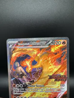 Team Rocket’s Moltres ex 229/182 Stamped Promo Pokemon SV10 Destined Rivals - Image 3