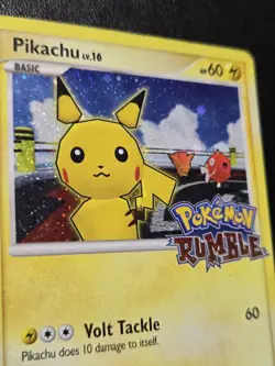 2009 Pokemon Rumble #7/16 Pikachu Holo Rare Stamped - Image 2