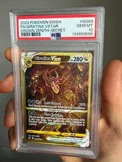 2023 POKEMON SWORD & SHIELD CROWN ZENITH SECRET FULL ART/GIRATINA VSTAR PSA 10 - Image 1