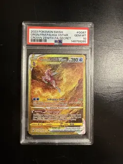 Pokemon Origin Forme Palkia VSTAR Secret GG67/GG70 Crown Zenith GEM MINT PSA 10 - Image 1