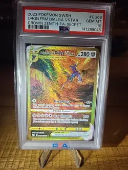 2023 Pokemon SWSH Crown Zenith GG68 Origin Forme Dialga VSTAR PSA 10 108829730 - Image 2