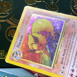Pokemon 1999 Flareon Jungle 3/64 Holo Rare MP - Image 3