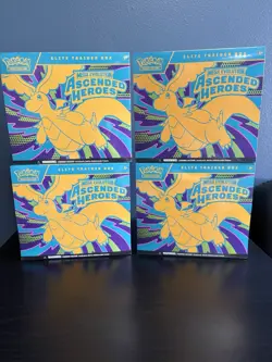 Pokemon Mega Evolution Ascended Heroes Elite Trainer Box Lot of 4 English - Image 1