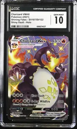 CGC 10 Charizard VMAX SV107/SV122 Shining Fates Pokemon 2021 - Image 1