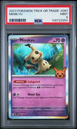 Mimikyu 097/193 PSA 9 2023 Pokemon Trick Or Trade Holo - Image 1