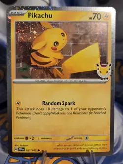 Pikachu 051/162 Pokemon Day 2026 - Anniversary Stamped NM - Image 1