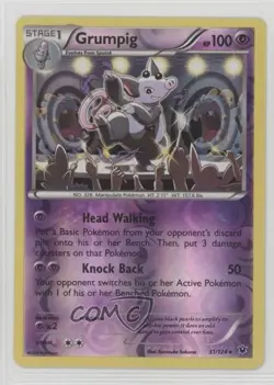 Grumpig Reverse Foil Pokemon XY Fates Collide #31 - Image 1