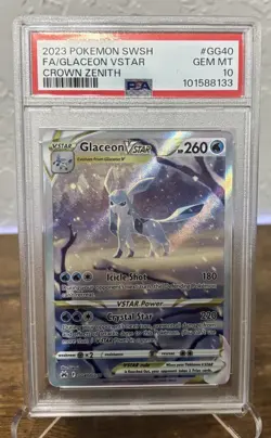 Pokemon Glaceon VSTAR Crown Zenith Alt Art GG40 PSA 10 Gem Mint SWSH Alternate - Image 1
