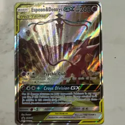 Pokemon Espeon & Deoxys GX TAG TEAM Promo (GOOD CONDITION) NEED FOR COLLECTION! - Image 2