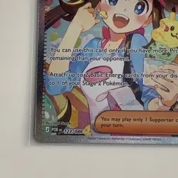Pokemon Rosa's Encouragement Full Art Holo Secret Rare Trainer POR 123/088 - Image 5