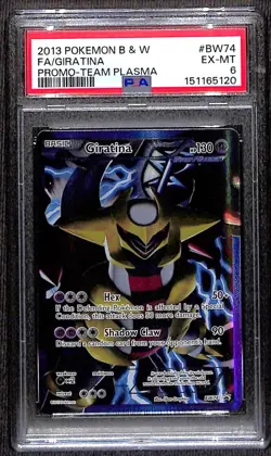 PSA EX-MT 6 Pokemon TCG Giratina (Team Plasma) BW74 Black & White Holo Promo - Image 1