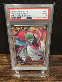 PSA 9 2016 POKEMON XY STEAM SIEGE | SECRET FULL ART/GARDEVOIR EX 116 - Image 1