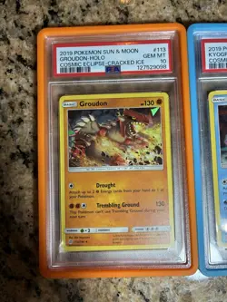 2019 Pokemon Groudon & Kyogre Promos Holo Sequential PSA 10 Pair Pop 27 Pop 30 - Image 2