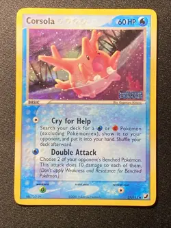Pokemon TCG Corsola 37/115 Unseen Forces Reverse Holo Stamped Vintage 2005 - Image 5
