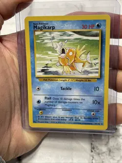 Pokemon TCG Magikarp Base 35/102 Regular Vintage Uncommon Pokemon LP+ Vtg WOTC - Image 1