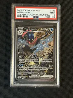 2024 POKEMON SVP EN-SV BLACK STAR PROMO #132 GRENINJA EX SFA SIR PSA 9 - Image 4