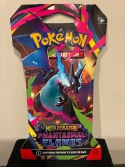 🚀 Pokemon TCG: Mega Evolution - Phantasmal Flames Sleeved Booster Pack - New 🚀 - Image 1