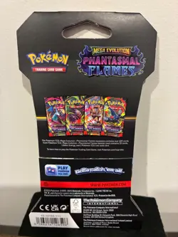 🚀 Pokemon TCG: Mega Evolution - Phantasmal Flames Sleeved Booster Pack - New 🚀 - Image 2