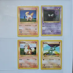 WOTC Pokemon Vintage Base Set Shadowless 4 Card Lot - Image 1