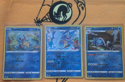 Squirtle Wartotle Blastoise Pokemon Go Reverse Holo set of 3 016 017 018/078 - Image 1