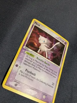 Mew Cosmos Holo 4/17 HP/DMG Pop Series 4 Pokemon Tcg SWIRL - Image 2