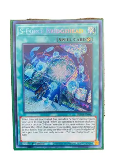 Yugioh S-Force Bridgehead BLVO-EN057 Secret Rare 1st Edition Near Mint - Image 1