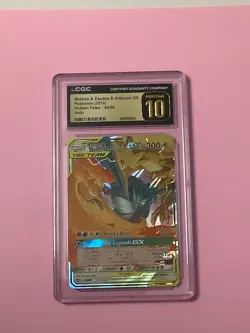CGC 10 PRISTINE Moltres & Zapdos & Articuno GX Hidden Fates 44/68 Pokemon Card - Image 1