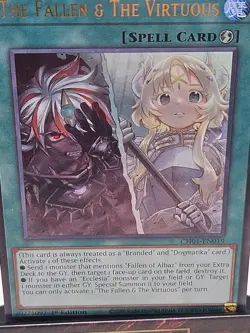 Konami Yu-Gi-Oh! The Fallen & the Virtuous CH01-EN019 1st Edition Spell Card - Image 4