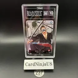 TAG GEM MINT 10 Roronoa Zoro Parallel OP01-001 L 25th Edition ONE PIECE Card 237 - Image 1