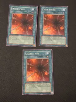 3x Chain Strike x3 CDIP-EN043 Common 2x 1st Edition NM/VLP Playset Yugioh - Image 1