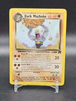 Dark Machoke 40/82 Team Rocket Uncommon Pokemon Card WOTC Vintage - Image 1
