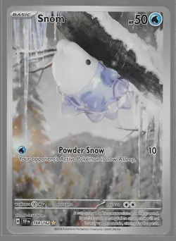 Pokemon TCG: Snom Illustration Card Temporal Forces 168/162 Near Mint - Image 1