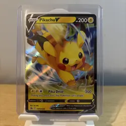 Pikachu V - SWSH285 - Pokemon Sword & Shield Promo Ultra Rare Holo Card NM - Image 1