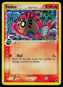 Pokemon Card - Feebas Dragon Frontiers 49/101 Reverse Holo Stamped - Image 1