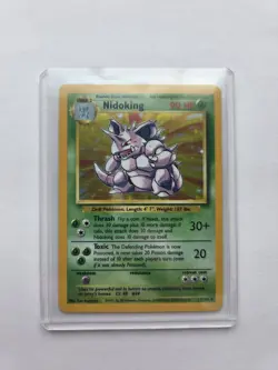 Pokemon Nidoking TCG Card 11/102 Base Set Holo Rare 1999 - Image 1