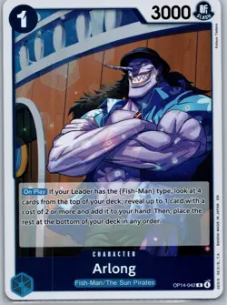 Arlong The Azure Sea's Seven OP14-042 NM OP Card - Image 1