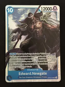 Edward.Newgate SR Two Legends OP08-043 LP-NM One Piece Card - Image 1