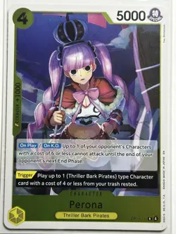 Perona R The Azure Sea's Seven OP14-111 LP-NM One Piece Card - Image 1