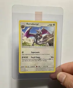 Aerodactyl 130/181 (LP) Rare Sun & Moon: Team Up 2019 Pokemon Card TCG - Image 3