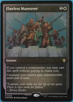 Flawless Maneuver (ETCHED) FOIL Commander Masters NM Etched (514707) ABUGames - Image 1