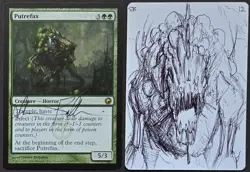 SKETCHED MtG Magic _ Belledin _ Scars of Mirrodin Artist Proof _ PUTREFAX _1/50! - Image 1