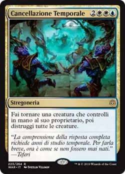 MTG TIME WIPE EXC - CANCELLAZIONE TEMPORALE - WAR - MAGIC - Image 1