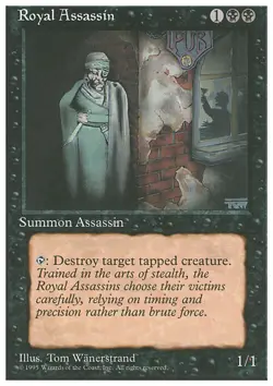 MTG ROYAL ASSASSIN POOR - ASSASSINO REALE - 4TH - MAGIC - Image 1