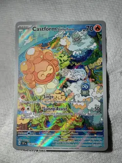 Castform Sunny Form 195/191 - Surging Sparks Illustration Rare Pokemon TCG - NM - Image 1