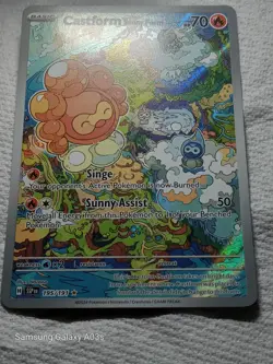 Castform Sunny Form 195/191 - Surging Sparks Illustration Rare Pokemon TCG - NM - Image 2