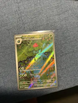 Pokemon TCG Ivysaur 167/165 SV 151 Illustration Scarlet Violet Holo Card - Image 1