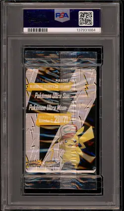 Pokemon 2017 Ash's Pikachu SM108 Black Star Promo I Choose You Sealed PSA 8 - Image 2