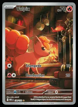 Vulpix 138/132 Holo Illustration Rare Mega Evolution Pokemon Card - Image 1